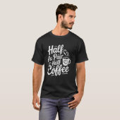 オーペアの女の子 ハーフコーヒー ハーフオーペア Tシャツ (正面フル)