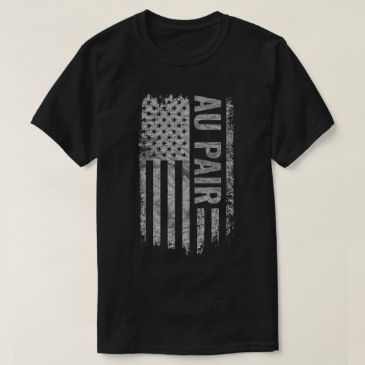 オーペア アメリカ国旗 ダストレスデザイン Tシャツ (デザイン正面)