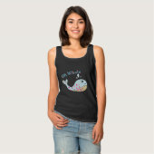 オーホエールキュートおもしろいアニマルパンタイポグラフィアート Tシャツ (正面フル)