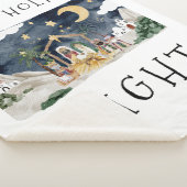 オーホーリーナイトアフリカンアメリカ出生クリスマス シェルパブランケット (3/4)