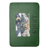 オーホーリーナイトアフリカンアメリカ出生クリスマス バスマット (正面縦)