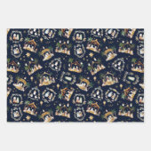 オーホーリーナイトアフリカンアメリカ出生クリスマス ラッピングペーパーシート (正面3)