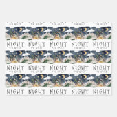 オーホーリーナイトアフリカンアメリカ出生クリスマス ラッピングペーパーシート (正面)