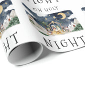 オーホーリーナイトアフリカンアメリカ出生クリスマス ラッピングペーパー (ロールコーナー)