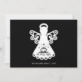 オーホーリーナイトエンジェルフォト白黒クリスマス (正面)