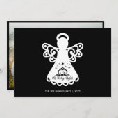 オーホーリーナイトエンジェルフォト白黒クリスマス (正面/裏面)