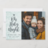 オーホーリーナイトカスタム宗教写真クリスマス シーズンカード (正面)