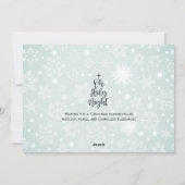 オーホーリーナイトカスタム宗教写真クリスマス シーズンカード (裏面)