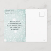 オーホーリーナイトカスタム宗教写真クリスマス シーズンポストカード (裏面)