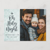 オーホーリーナイトカスタム宗教写真クリスマス シーズンポストカード (正面)