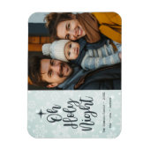 オーホーリーナイトカスタム宗教写真クリスマス マグネット (縦)