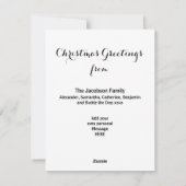 オーホーリーナイトクリスマスカロル出生シーン シーズンカード (裏面)