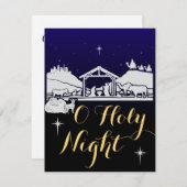 オーホーリーナイトクリスマスカロル出生シーン シーズンカード (正面/裏面)