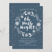 オーホーリーナイトクリスマスパーティの招待状 招待状 (正面/裏面)