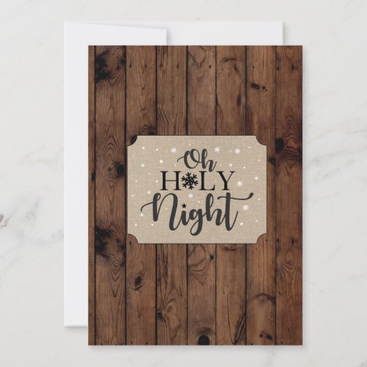 オーホーリーナイトクリスマスパーティーホリデイズカロル 招待状 (裏面)