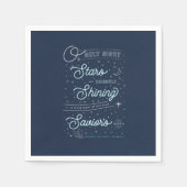 オーホーリーナイトクリスマスパーティー紙ナプキンス スタンダードカクテルナプキン (正面)