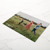 オーホーリーナイトクリスマスフォイルホリデーカード 箔シーズンカード (回転した状態)