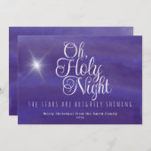 オーホーリーナイトクリスマスホリデーカード シーズンカード (正面/裏面)