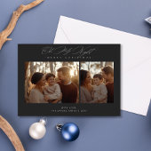 オーホーリーナイトクリスマス宗教的2写真深い シーズンカード