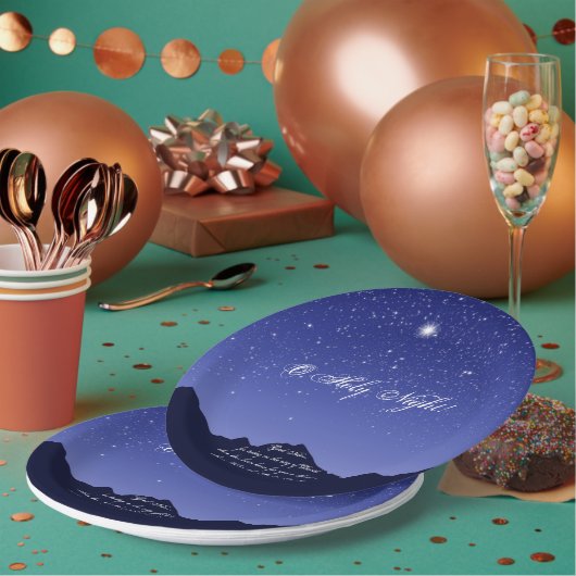 オーホーリーナイトクリスマス紙プレート ペーパープレート (複数)