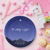 オーホーリーナイトクリスマス紙プレート ペーパープレート (パーティー)