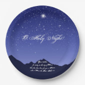 オーホーリーナイトクリスマス紙プレート ペーパープレート (正面)