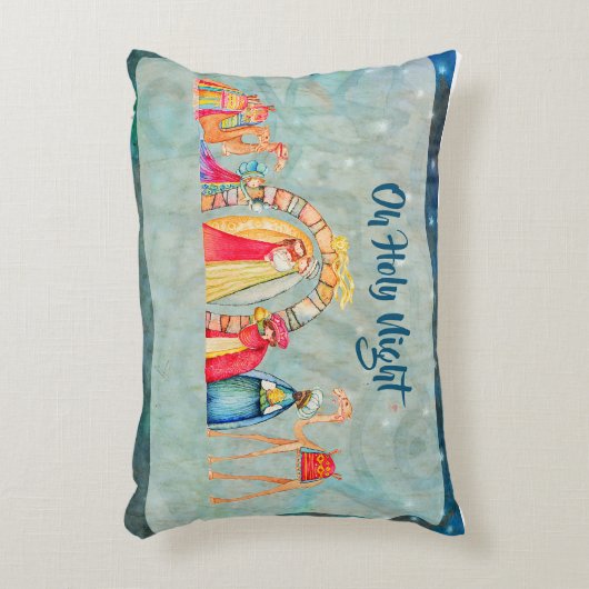 オーホーリーナイトクリスマス装飾用クッション アクセントクッション (正面(垂直))