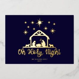 オーホーリーナイトスクリプトタイポグラフィ出生3写真 箔シーズンカード