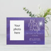 オーホーリーナイトフォトクリスマスホリデーカード シーズンカード (スタンド正面)