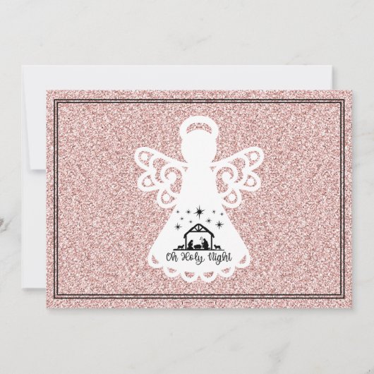 オーホーリーナイト出生エンジェルグリッターフラットカード (正面)