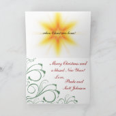 オーホーリーナイト出生クリスマスカード シーズンカード (内部)