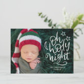 オーホーリーナイト宗教的なクリスマスフォト シーズンカード (スタンド正面)