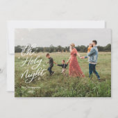 オーホーリーナイト宗教的クリスマスカード シーズンカード (正面)