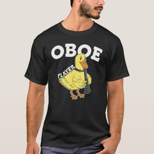 オーボエのアヒル オーボエ奏者 Tシャツ (正面)