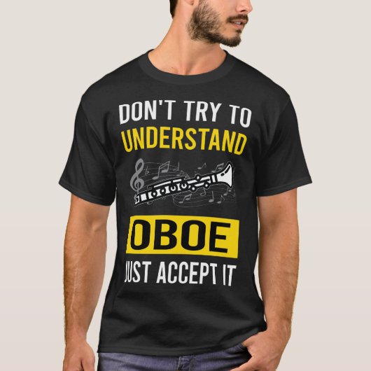 オーボエを理解する Tシャツ (正面)