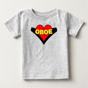 オーボエオーバーハート ベビーTシャツ