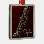 オーボエクラシカルミュージック楽器名 メタルオーナメント (右)