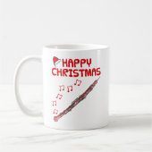 オーボエクリスマスウッドウィンドミュージシャンミュージック先生 コーヒーマグカップ (左)