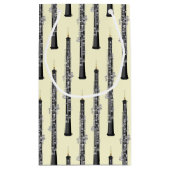 オーボエミュージシャン音楽先生 スモールペーパーバッグ (裏面)