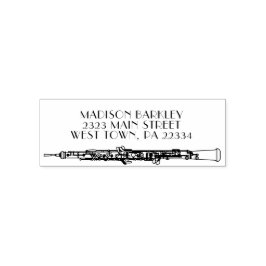 オーボエミュージシャン音楽先生 セルフインキングスタンプ