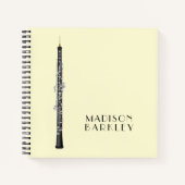 オーボエミュージシャン音楽先生 ノートブック (正面)