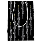 オーボエミュージシャン音楽先生 ミディアムペーパーバッグ (正面)