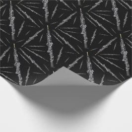 オーボエミュージシャン音楽先生 ラッピングペーパー