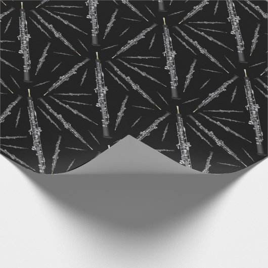 オーボエミュージシャン音楽先生 ラッピングペーパー (角)