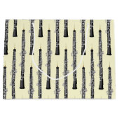 オーボエミュージシャン音楽先生 ラージペーパーバッグ (正面)