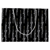 オーボエミュージシャン音楽先生 ラージペーパーバッグ (裏面)