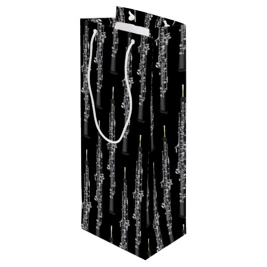 オーボエミュージシャン音楽先生 ワインギフトバッグ (裏面アングル)