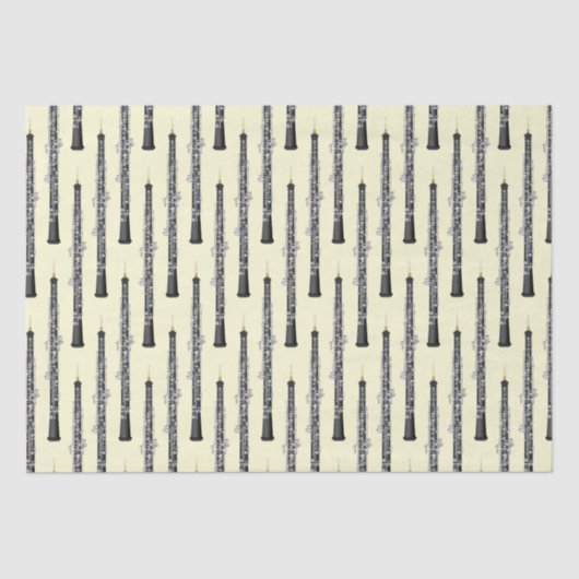 オーボエミュージシャン音楽先生 薄葉紙 (正面)