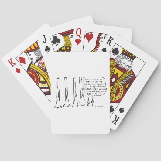 オーボエ像 トランプ (裏面)