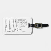 オーボエ像 ラゲッジタグ (正面横)